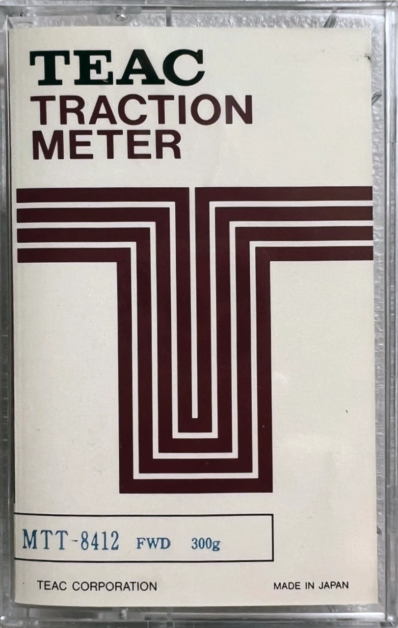 Compact Cassette Teac MTT "8412 Traction meter" Test Cassette Japan