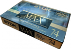 Compact Cassette TDK MA-X 74 "MA-X74M" Type IV Metal 1990 Japan