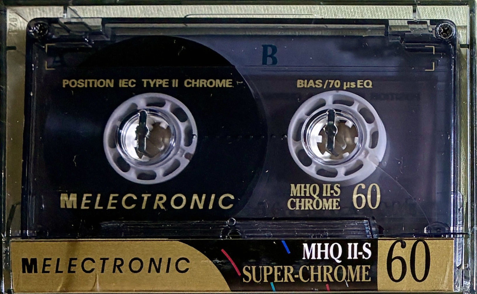 Compact Cassette Melectronic MHQ II-S 60 Type II Chrome 1993 Switzerland