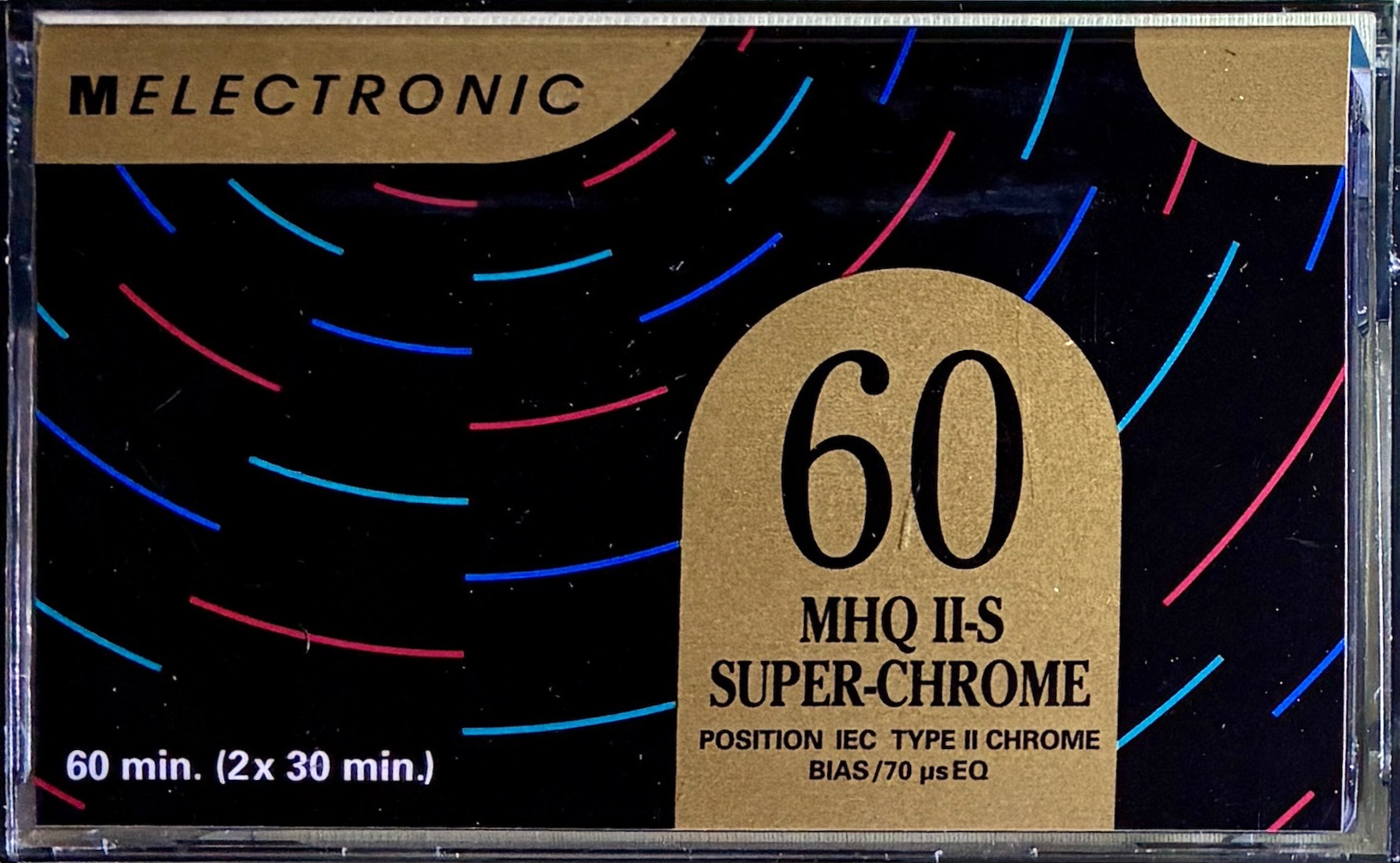 Compact Cassette Melectronic MHQ II-S 60 Type II Chrome 1993 Switzerland
