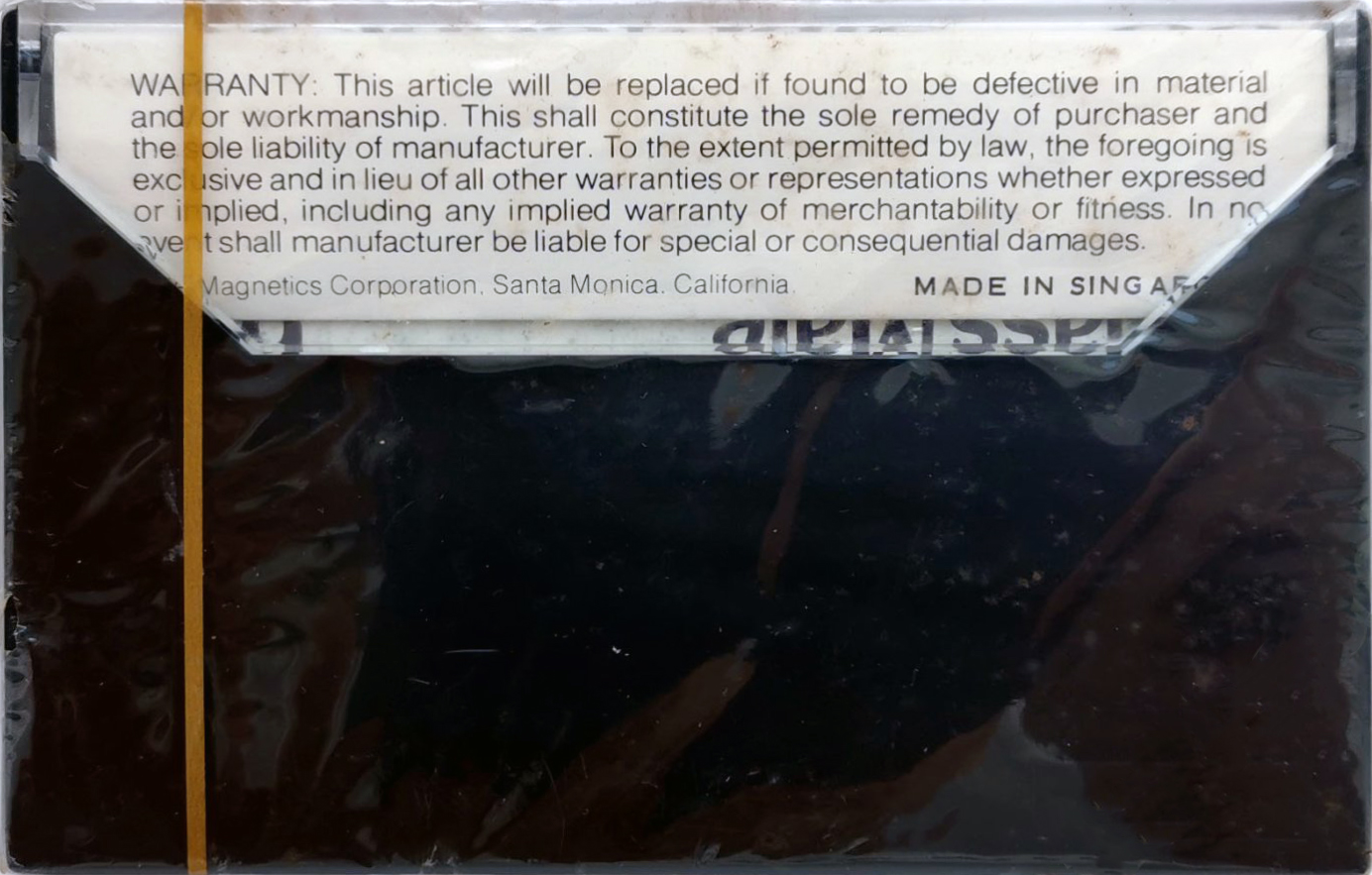 Compact Cassette ClassMate 60 Type I Normal 1982 USA