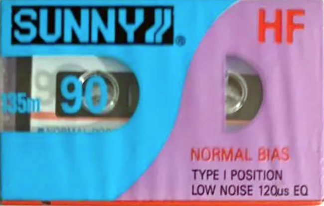 Compact Cassette Sunny 90 "HF" Type I Normal Indonesia