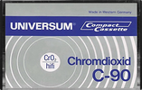 Compact Cassette Universum 90 Type II Chrome 1975 Europe
