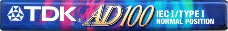 Compact Cassette TDK AD 100 "AD-100" Type I Normal 1997 Europe