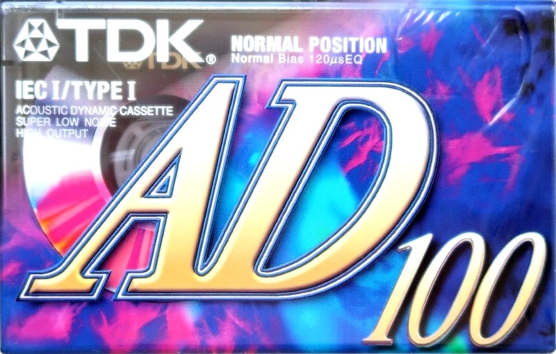 Compact Cassette TDK AD 100 "AD-100" Type I Normal 1997 Europe