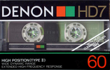 Compact Cassette Denon HD7 60 Type II Chrome 1985 Europe, USA