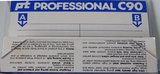 Compact Cassette Pt 90 "Professional" Type I Normal UK