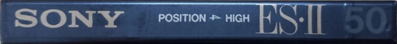 Compact Cassette Sony ES-II 50 "C-50ES2A" Type II Chrome 1992 Japan