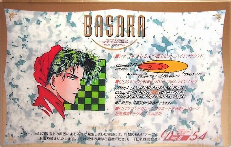 Compact Cassette TDK CDing 2 54 "Basara Betsucomi" Type II Chrome 1991 Japan