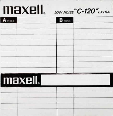 Compact Cassette Maxell 120 "Extra" Type I Normal 1970 Worldwide