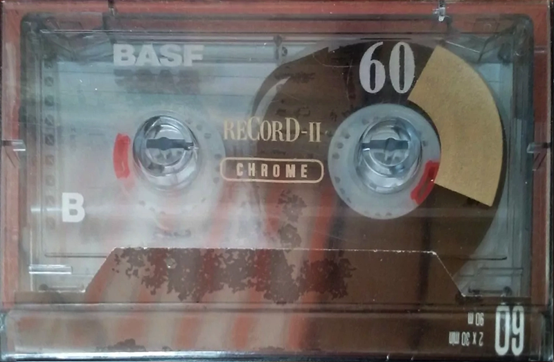 Compact Cassette BASF Record II 60 "AXE mi musica" Type II Chrome 1997 Germany