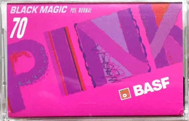 Compact Cassette BASF 70 "Black Magic PINK" Type I Normal Germany