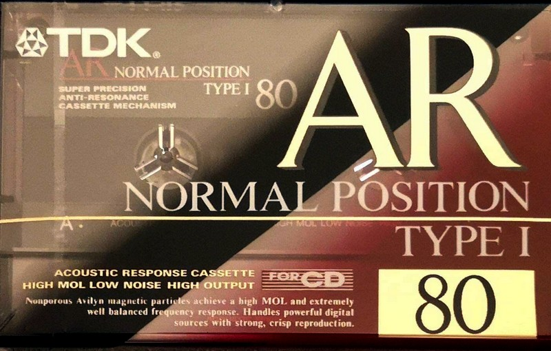 Compact Cassette TDK AR 80 "AR-80R" Type I Normal 1992 Japan