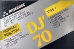 Compact Cassette Panarec DJ` 70 Type I Normal 1995 Indonesia