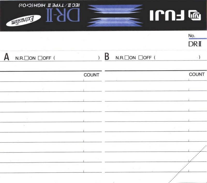 Compact Cassette Fuji DR-II 90 Type II Chrome 1992 North America