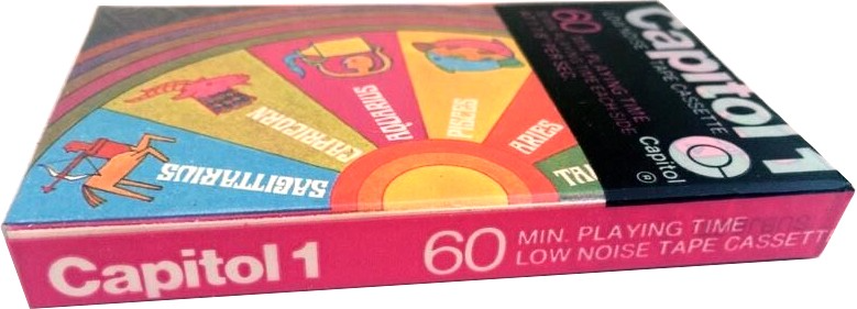 Compact Cassette Capitol 1 Psychedelic Zodiac 60 Type I Normal 1970 USA