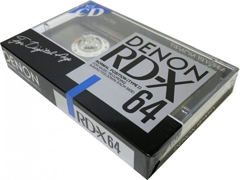 Compact Cassette Denon RD-X 64 "RD-X64N" Type I Normal 1988 Japan
