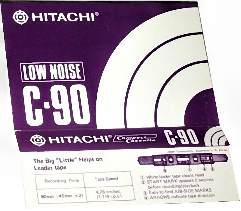 Compact Cassette Hitachi LN 90 Type I Normal 1972 Europe