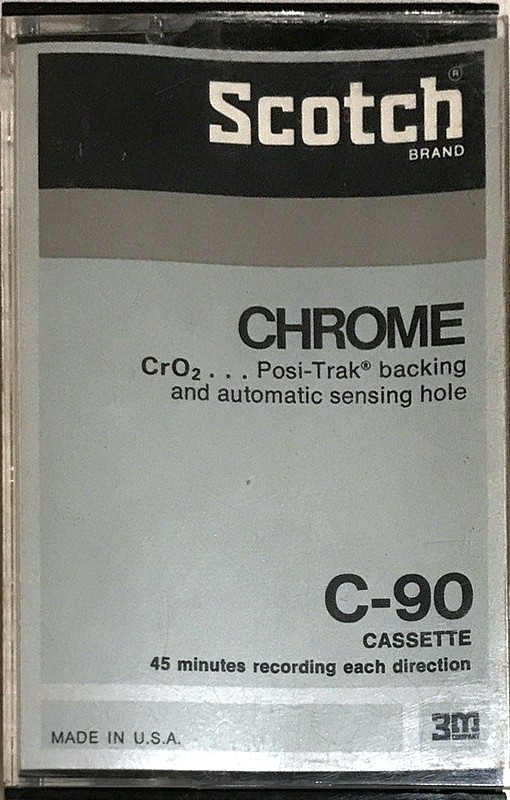 Compact Cassette Scotch Chrome 90 Type II Chrome 1975 USA
