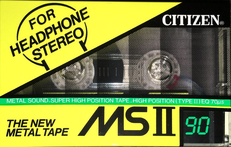 Compact Cassette Citizen MS II 90 Type II Chrome 1983 Japan