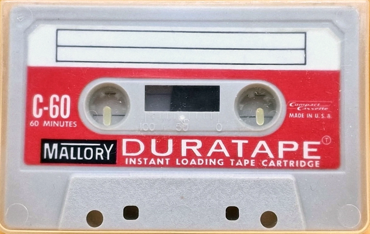 Compact Cassette Mallory 60 Type I Normal 1980 USA