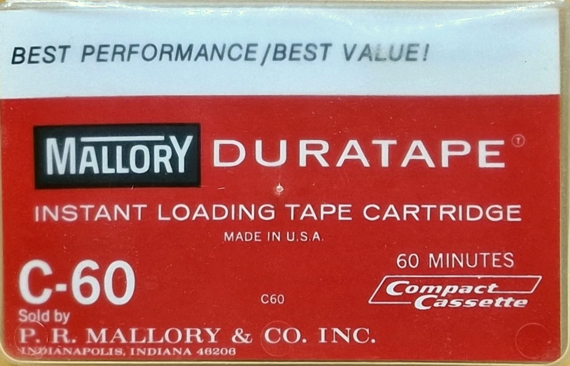 Compact Cassette Mallory 60 Type I Normal 1980 USA