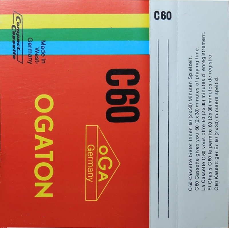 Compact Cassette Ogaton 60 Type I Normal Europe