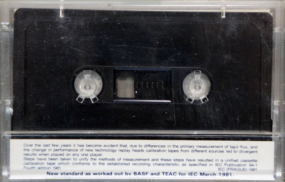 Compact Cassette Teac MTT "111DN" Test Cassette Japan