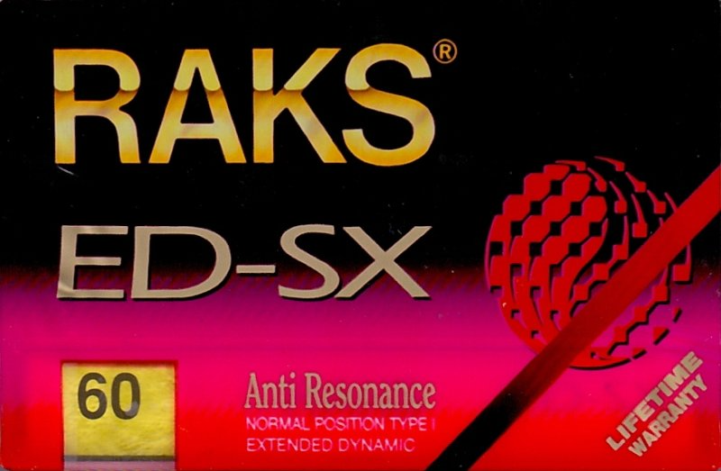 Compact Cassette: RAKS  - ED-SX 60