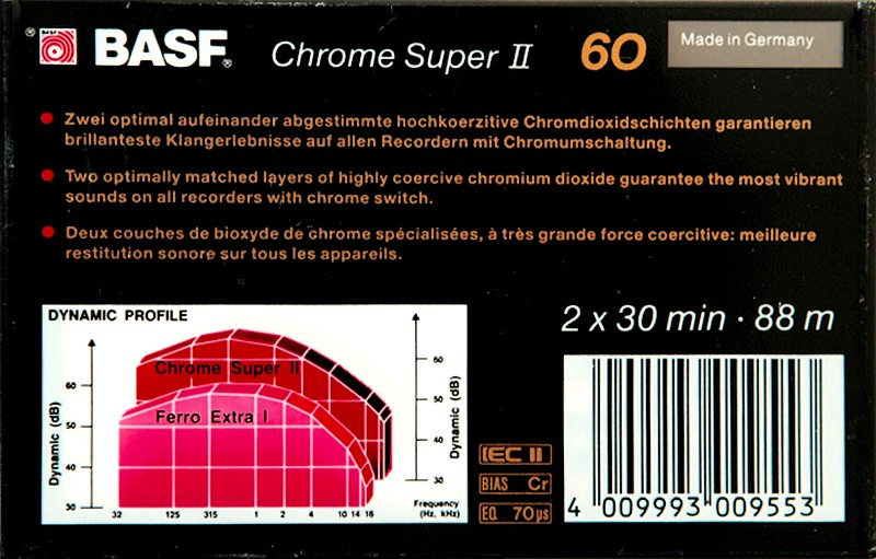 Compact Cassette: BASF  - Chrome Super II 60