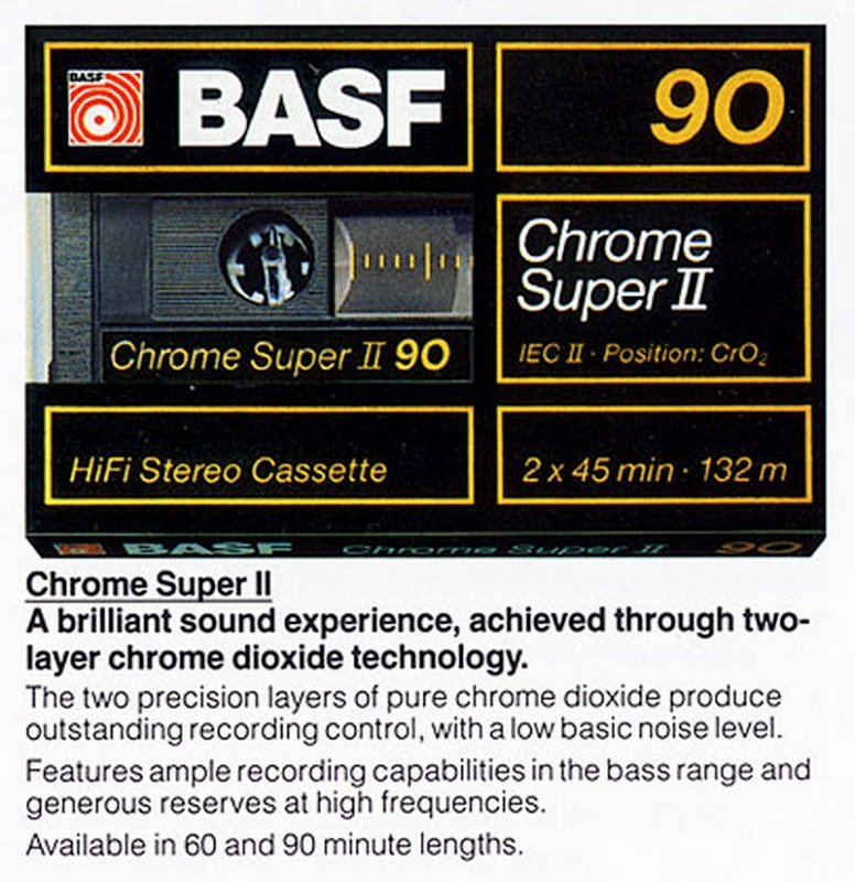 Compact Cassette: BASF  - Chrome Super II 60