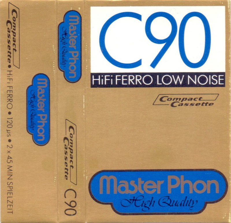 Compact Cassette Master Phon 90 Type I Normal 1981 Hong Kong