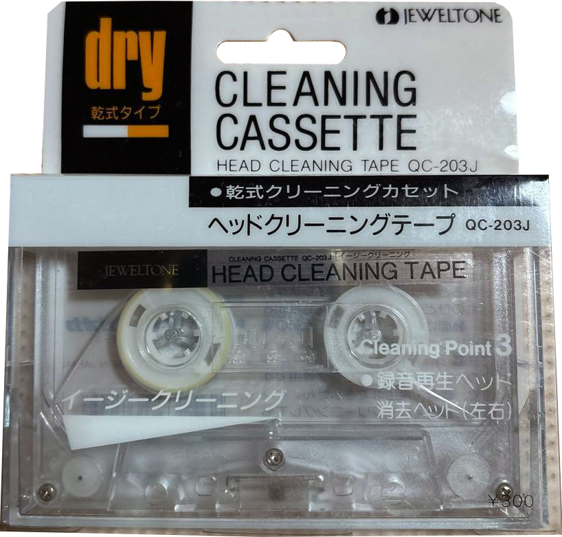 Blister Jeweltone "QC-203J Cleaning Point 3" Cleaning Cassette 1984 Japan