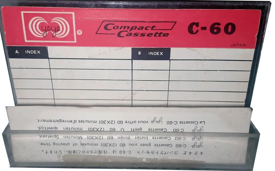 Compact Cassette yeye 60 Type I Normal Worldwide