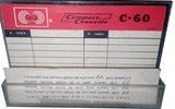 Compact Cassette yeye 60 Type I Normal Worldwide