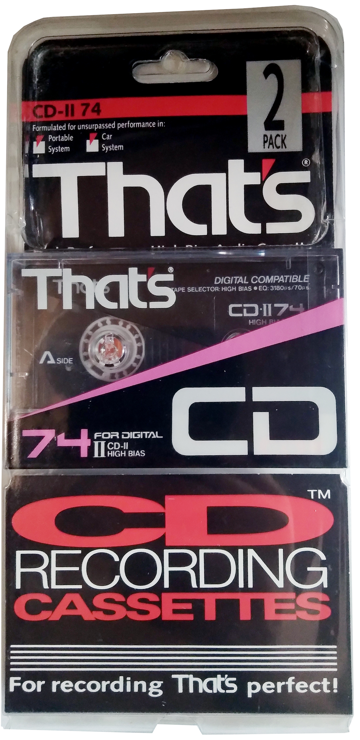 Blister Thats CD 74 "CD-II" Type II Chrome 1987 USA