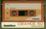 Compact Cassette Goldstar 60 "Orange" Type I Normal 1987 South Korea