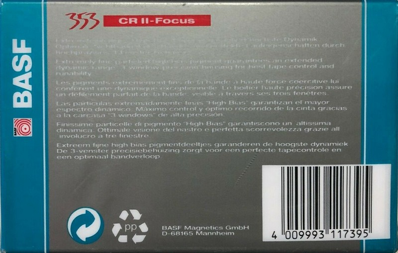 Compact Cassette: BASF  - CR II-Focus 60