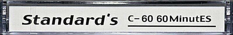 Compact Cassette Standards 60 Type I Normal China