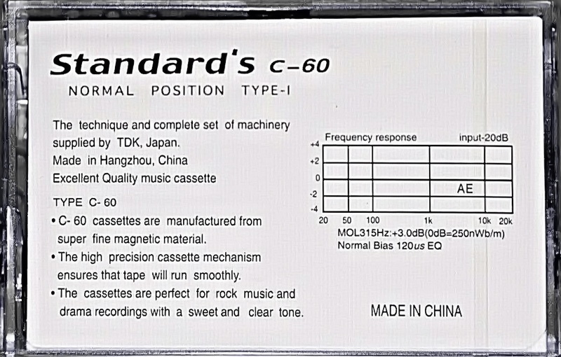 Compact Cassette:  Standards -  60