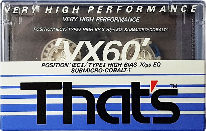 Compact Cassette Thats VX 60 Type II Chrome 1990 Europe