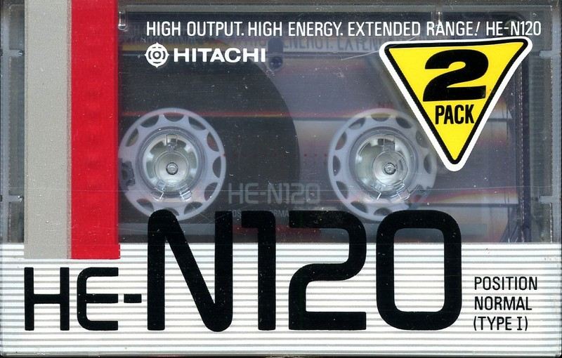 2 pack Hitachi HE-N 120 Type I Normal 1987 Japan