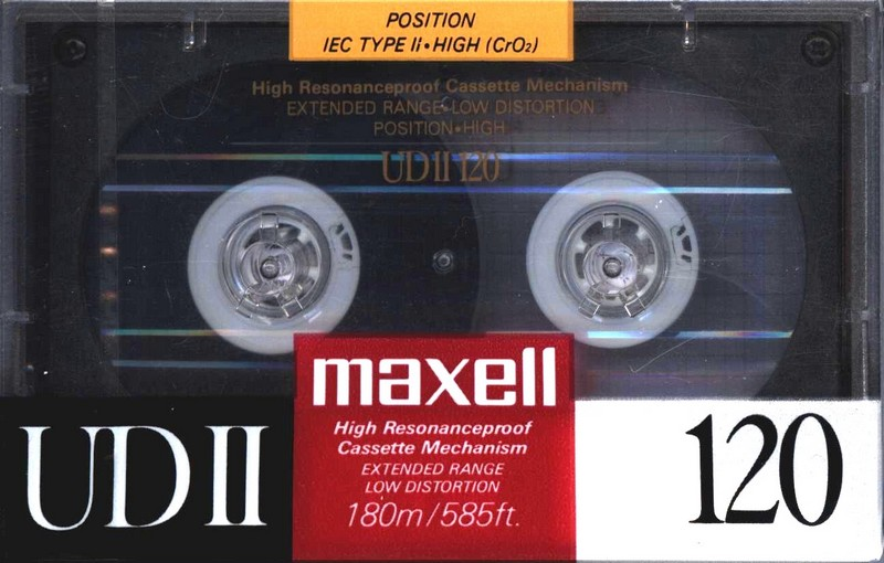 Compact Cassette Maxell UDII / UD2 120 Type II Chrome 1988 Europe