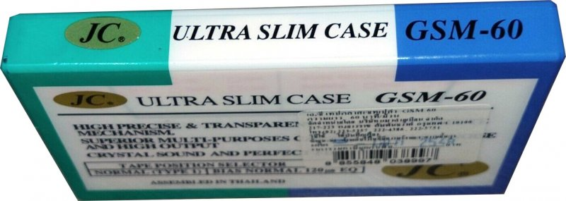Compact Cassette JC 60 "GSM-60" Type I Normal Thailand