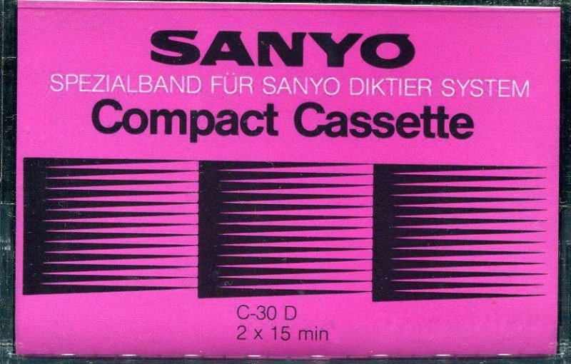 Compact Cassette Sanyo D 30 Type I Normal 1980 Europe