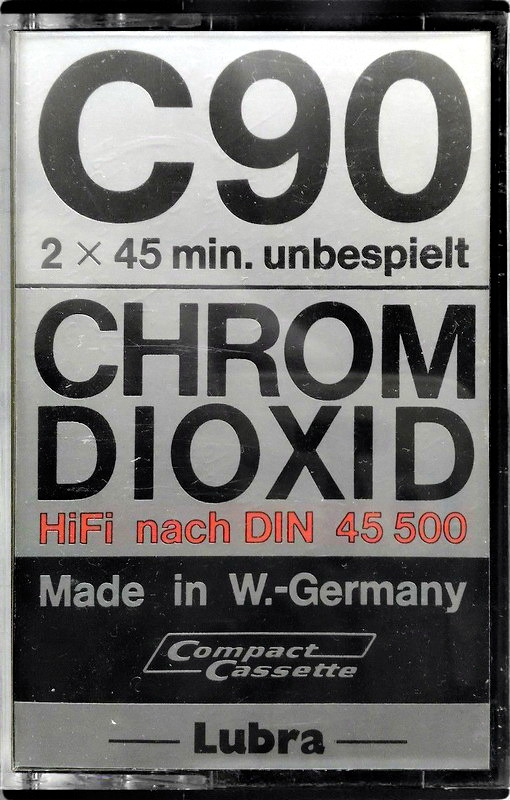 Compact Cassette Lubra 90 Type II Chrome Germany