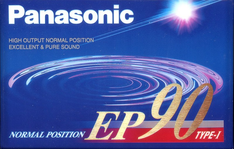 Compact Cassette Panasonic EP 90 "RT-EP90" Type I Normal 1996 Europe, Japan