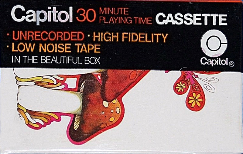 Compact Cassette Capitol Psychedelic Mushroom 30 Type I Normal 1970 USA
