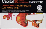 Compact Cassette Capitol Psychedelic Mushroom 30 Type I Normal 1970 USA