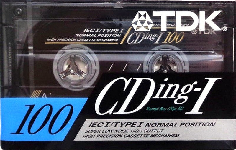 Compact Cassette TDK CDing 1 100 Type I Normal 1991 Europe